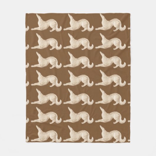 Playful Borzoi-Fleece-DeckeThrow Fleecedecke (Vorderseite)