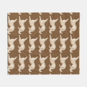 Playful Borzoi-Fleece-DeckeThrow Fleecedecke (Vorderseite (Horizontal))