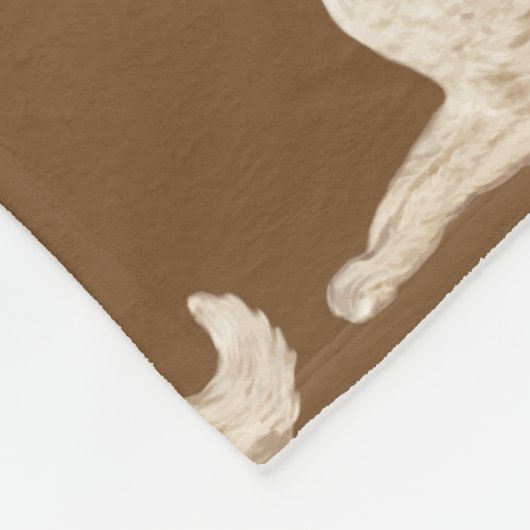 Playful Borzoi-Fleece-DeckeThrow Fleecedecke (Ecke)