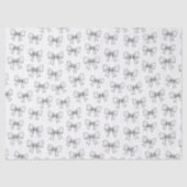 Playful Bow Doodle Pattern Neutral  Seidenpapier (Vorderseite)