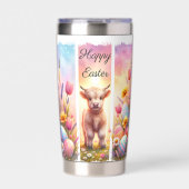 Playful Brushstroke Osterhochland Kuh 20oz Thermobecher (Vorderseite)