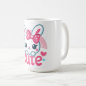 "Playful Bunny Joy Cup" Kaffeetasse (VorderseiteRechts)