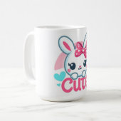 "Playful Bunny Joy Cup" Kaffeetasse (Vorderseite Links)