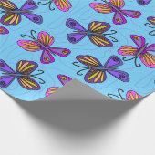 Playful Butterflies Geschenkpapier (Ecke)