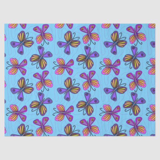 Playful Butterflies Seidenpapier (Vorderseite)