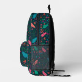 Playful Capybara in the Forest – Tropical Seamless Bedruckter Rucksack (Rechts)