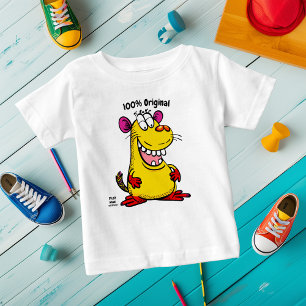 Playful Cartoon Capybara - Anpassbare Tag Baby T-shirt