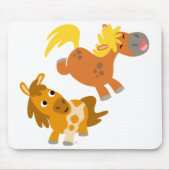 Playful Cartoon-Ponys Mousepad (Vorne)
