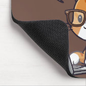 Playful Cat Design Custom Name Mouse Pad Mousepad (Ecke)