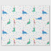 Playful Cats Purrfect Birthday Party Geschenkpapier (Flach)