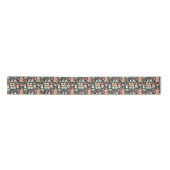 Playful Christmas Aesthetic Pattern - Fun Holiday Satinband (Vorderseite)