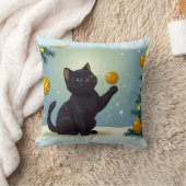 Playful Christmas Kitten Kissen (Decke)