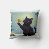 Playful Christmas Kitten Kissen (Rückseite)