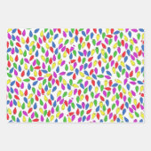 Playful Christmas Lights Geschenkpapier Set (Vorderseite)