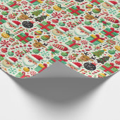 Playful Christmas Wrapping Paper for Kids Geschenkpapier (Ecke)