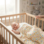 Playful Daisy Ditsy Print Baby Toddler Blanket Fleecedecke