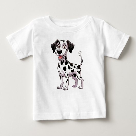 Playful Dalmatian Puppy Baby T-shirt (Vorderseite)