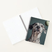 Playful Dalmatian with Ball Notebook Notizblock (Innenseite)
