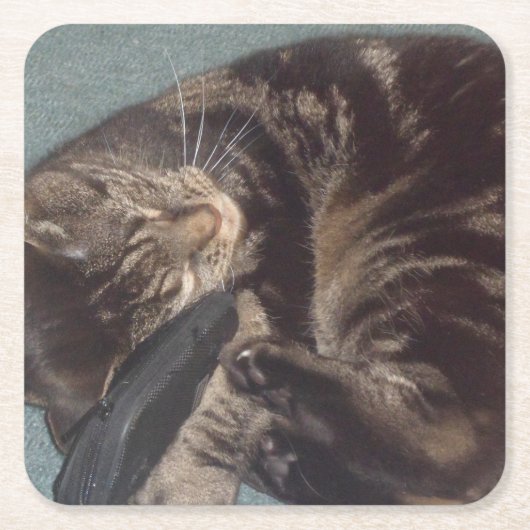 Playful Dave Square Untersetzer (Vorderseite)