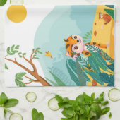 Playful & Descriptive, Playful Jungle Cub Digital Geschirrtuch (Gefaltet)
