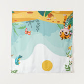 Playful & Descriptive, Playful Jungle Cub Digital Wandteppich (Vorderseite (Horizontal))