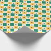 Playful Diamond Strawberry Pattern Geschenkpapier (Ecke)