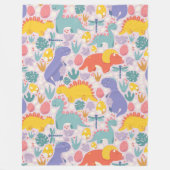 Playful Dinosaurier Adventure Fleecedecke (Vorderseite)