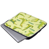 Playful Dinosaurier Electronics Bag Laptopschutzhülle (Vorne Knopf)