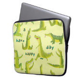 Playful Dinosaurier Electronics Bag Laptopschutzhülle (Vorderseite Links)