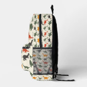 Playful Dinosaurier Print Kids Bedruckter Rucksack (Rechts)
