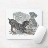 Playful Doberman Pinscher Puppies Mousepad (Mit Mouse)