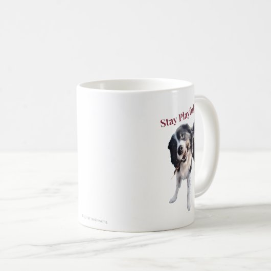 Playful Dog Mug Kaffeetasse (VorderseiteRechts)
