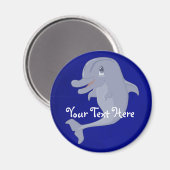 Playful Dolphin Magnet (Vorderseite/Rückseite)