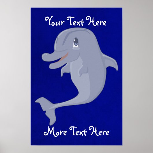 Playful Dolphin Poster (Vorne)