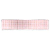 Playful Dots & Stripes - red and pink Kurzer Tischläufer (Horizontal)