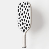 Playful Energy Dalmatian Inspired Dotted Spots Pickleball Schläger (Links)