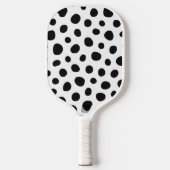 Playful Energy Dalmatian Inspired Dotted Spots Pickleball Schläger (Vorderseite)