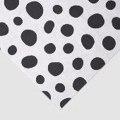 Playful Energy Dalmatian Inspired Dotted Spots Seidenpapier (Ausschnitt)