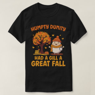 Playful Fall Cartoon Ei Gemütlich Saison Illustrat T-Shirt