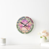 Playful family face runde wanduhr (Zuhause)