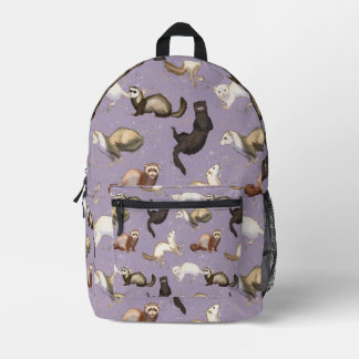 Playful Ferret Business Bedruckter Rucksack