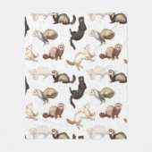 Playful Ferret Business Fleecedecke (Vorderseite)
