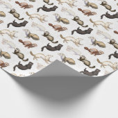 Playful Ferret Business Geschenkpapier (Ecke)