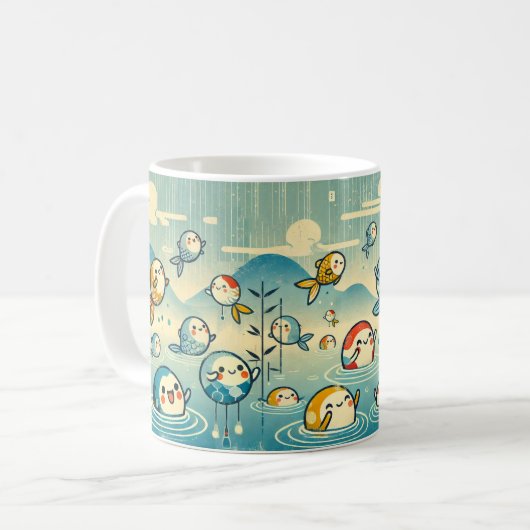 Playful fish Classic Tasse, 325 ml Kaffeetasse (Vorderseite Links)