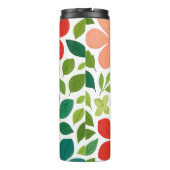 Playful Floral Foliage Pattern Thermosbecher (Rückseite)