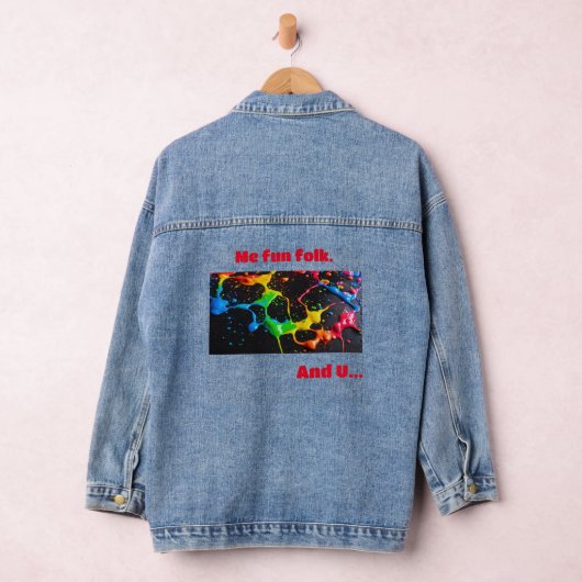 "Playful Folklore: Women's Denim Jacket Jeansjacke (Hangar)