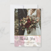 Playful Fox Herbstfloral Dankeskarte (Vorderseite)