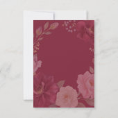 Playful Fox Herbstfloral Dankeskarte (Rückseite)