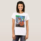 "Playful Fox in the Forest" T-Shirt (Vorne ganz)
