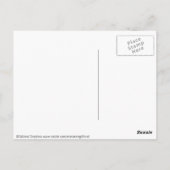 Playful Fox Plushie Postcard Postkarte (Rückseite)